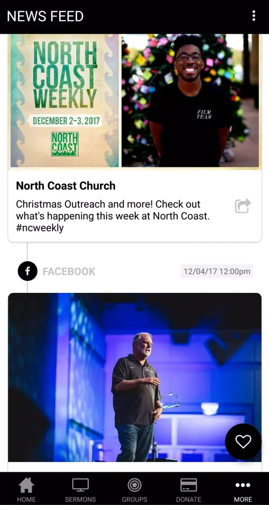 Ảnh chụp màn hình của Church App