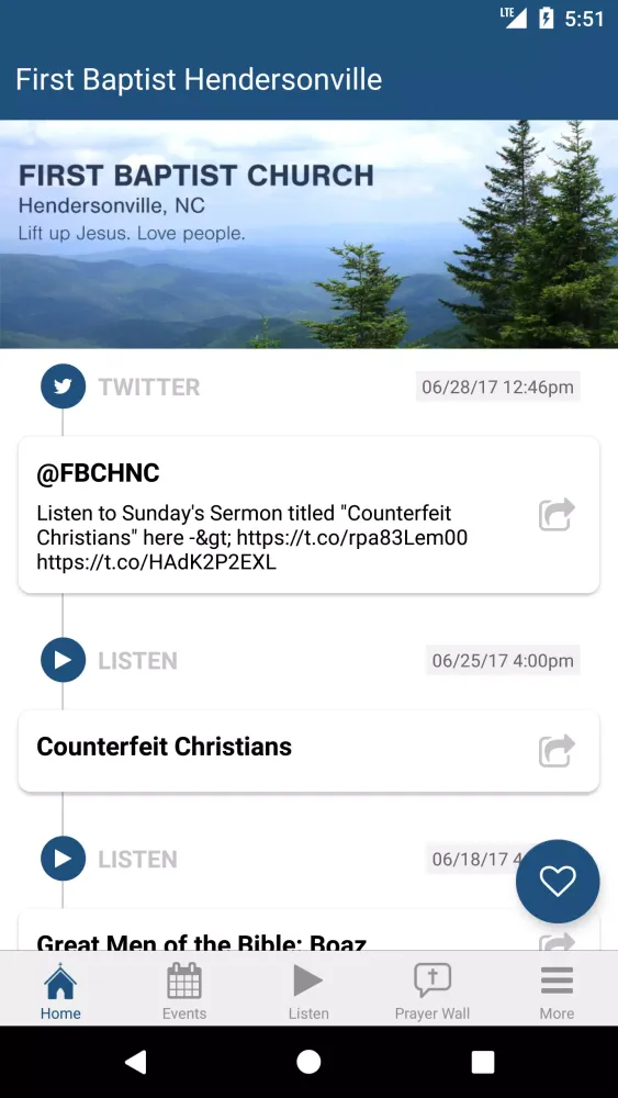Captures d'écran de First Baptist Hendersonville