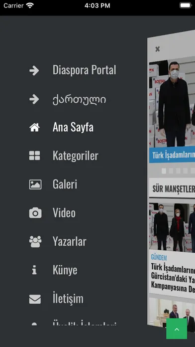 Screenshot di Chveneburi.NET