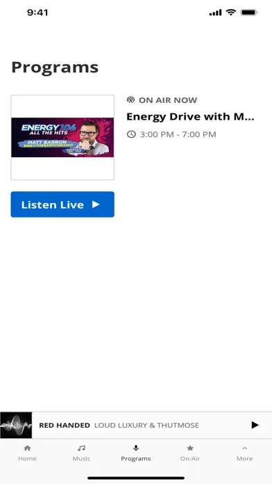Capturas de tela do ENERGY 106 Winnipeg