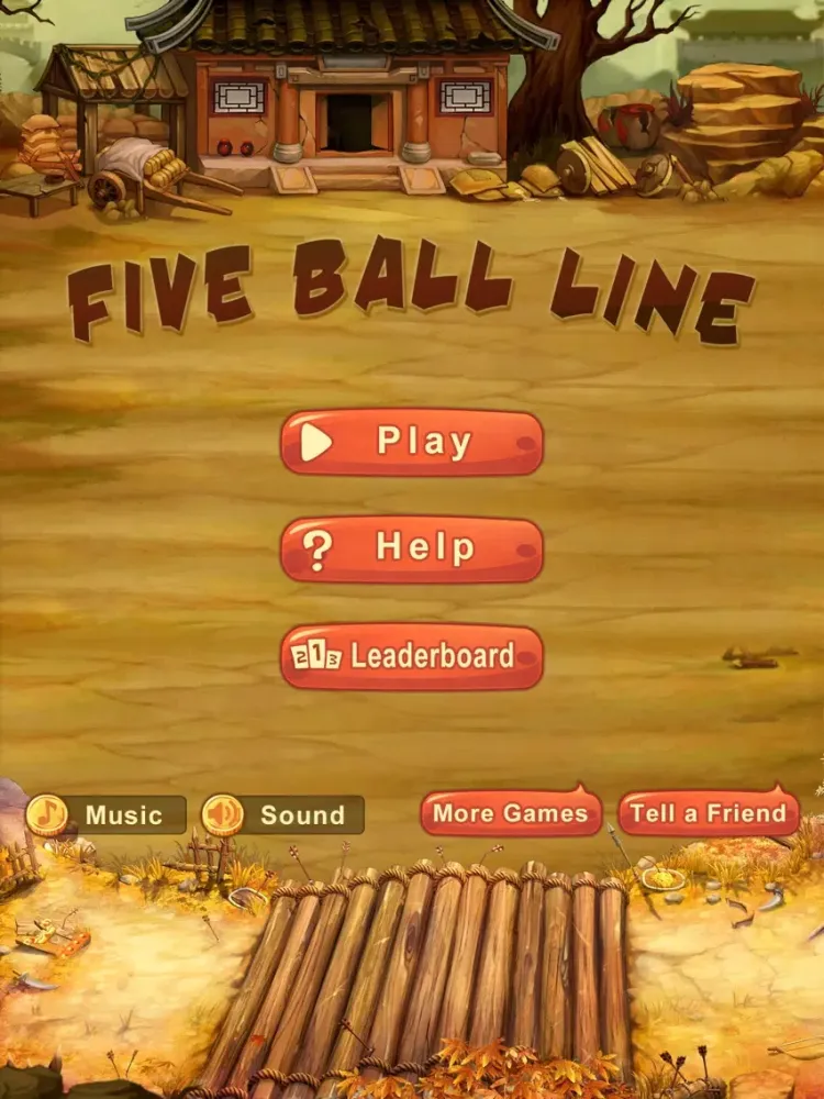 Funny Five Ball Line iPad 應用截圖