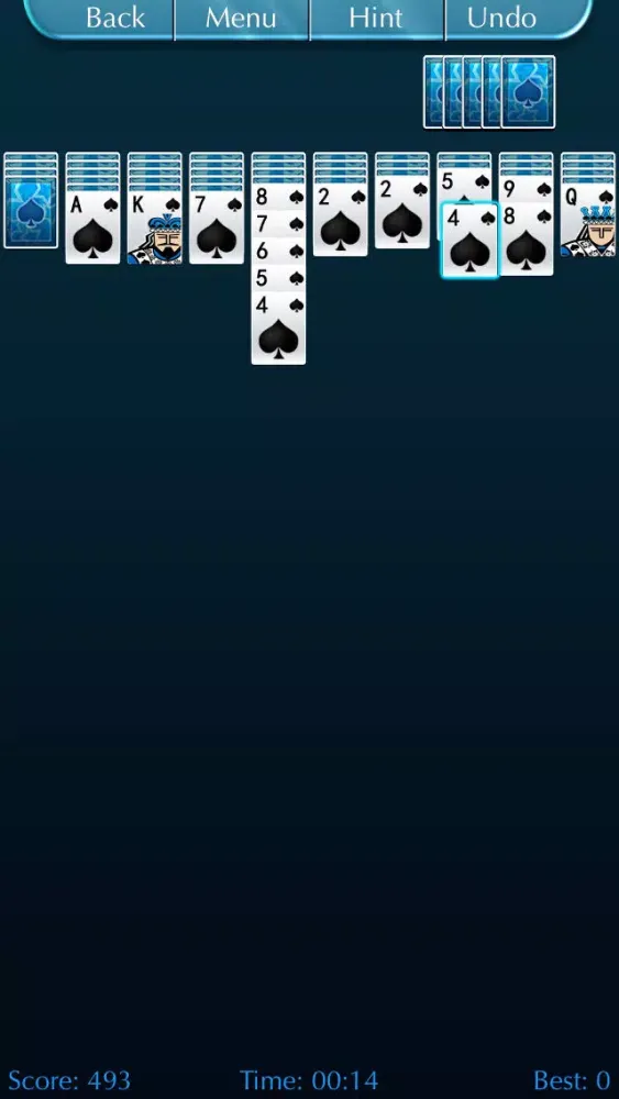 Capturas de tela do Spider Solitaire Collection Pro