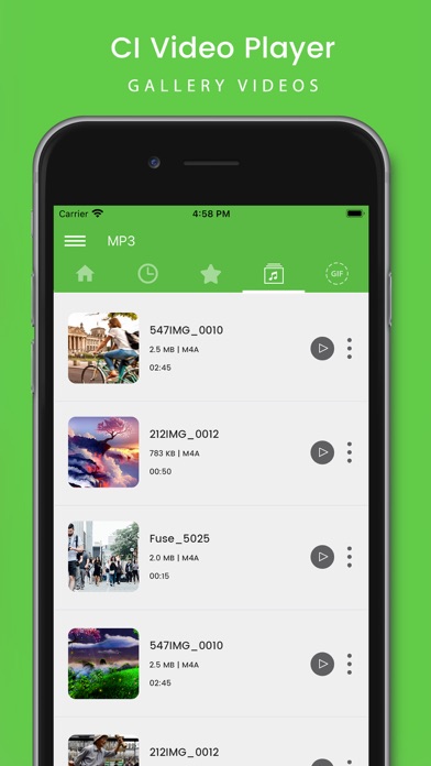 CI Video Player Gallery Videos Screenshots