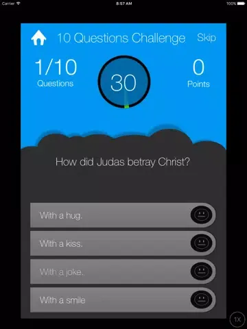 Capturas de pantalla de KJV Bible Quiz iPad 