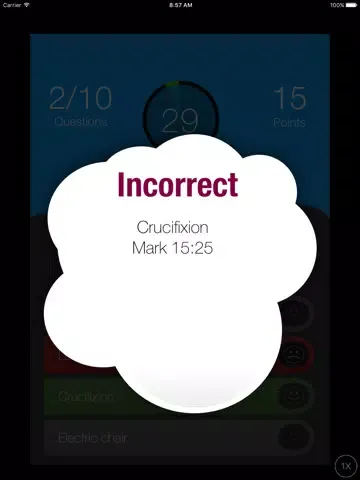 Capturas de pantalla de KJV Bible Quiz iPad 