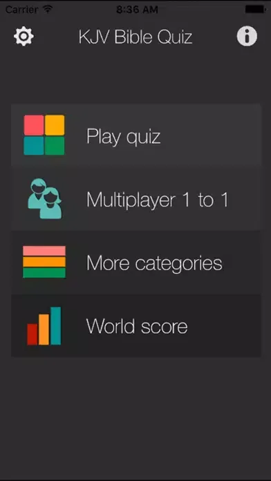Capturas de pantalla de KJV Bible Quiz