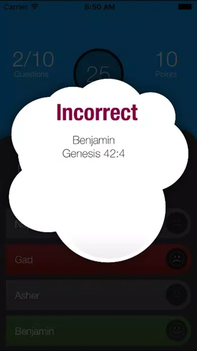 Capturas de pantalla de KJV Bible Quiz