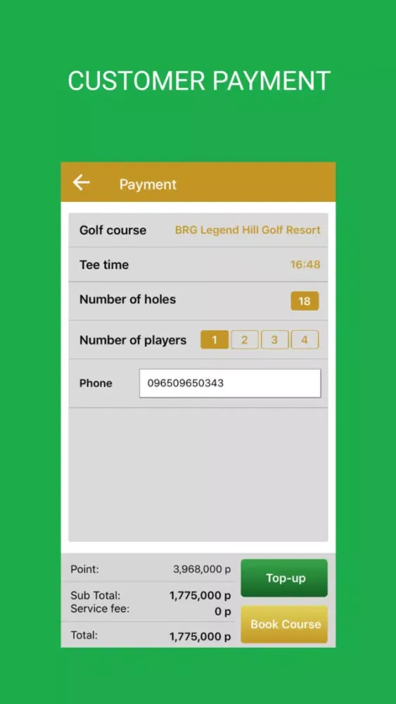 Capturas de pantalla de TGolf