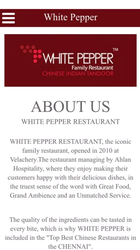 White Pepper Ekran Görüntüleri