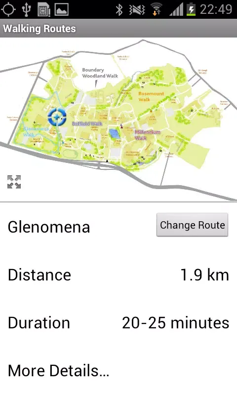 UCD Woodland Walks Screenshots