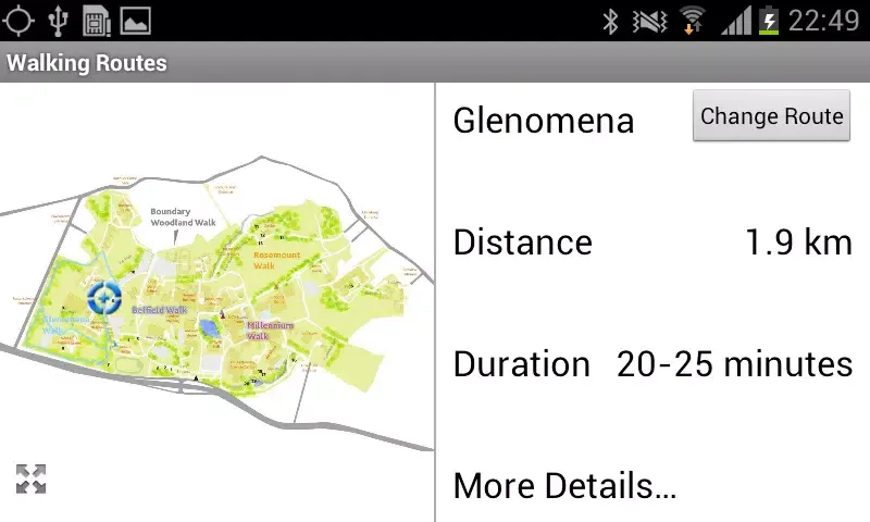 UCD Woodland Walks Screenshots