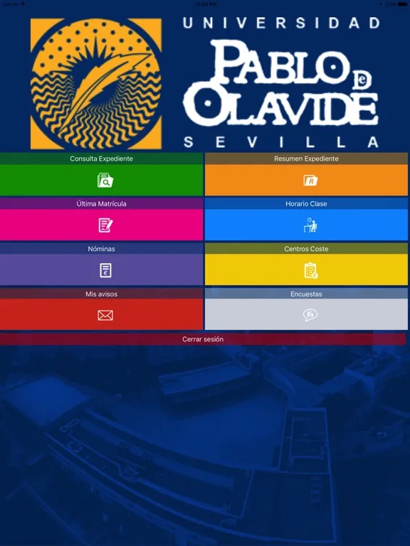 Servicios Personales UPO iPad  Screenshots