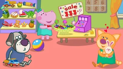 Funny Shop Hippo shopping game سکرین شاٹس