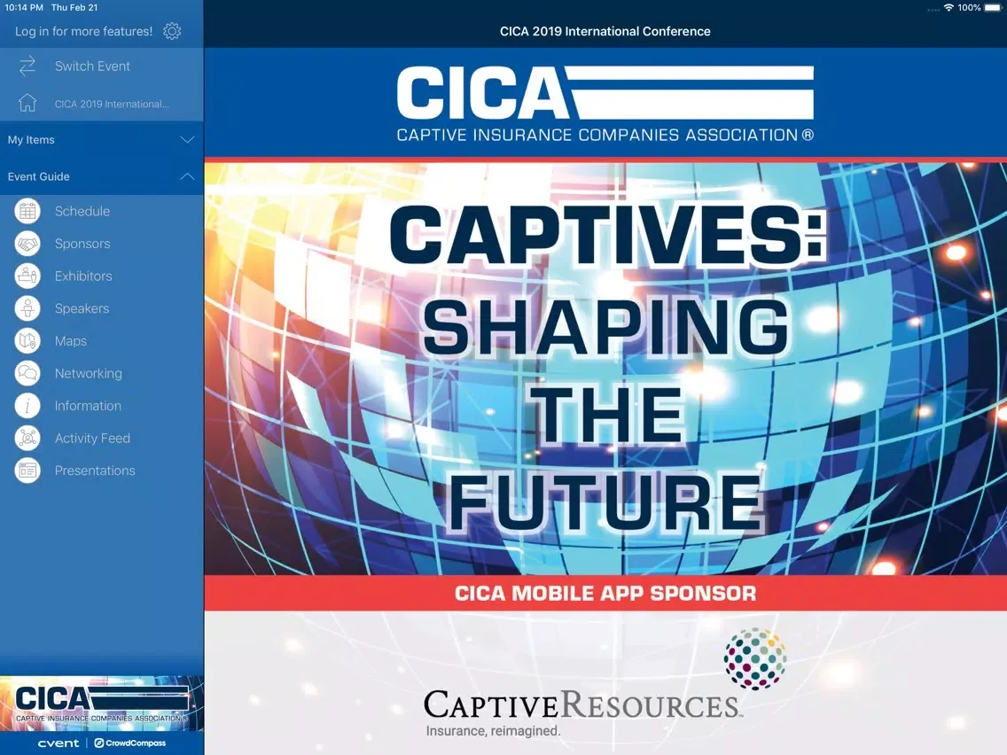 Screenshot di CICA International Conference iPad 