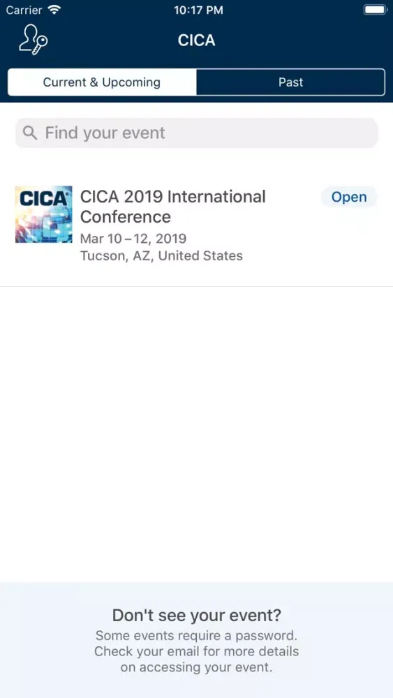 Screenshot di CICA International Conference