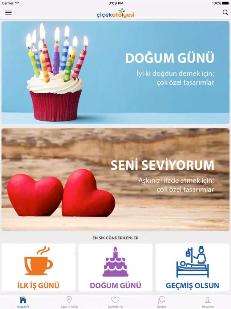 تصاویر Çiçek Atölyesi iPad 