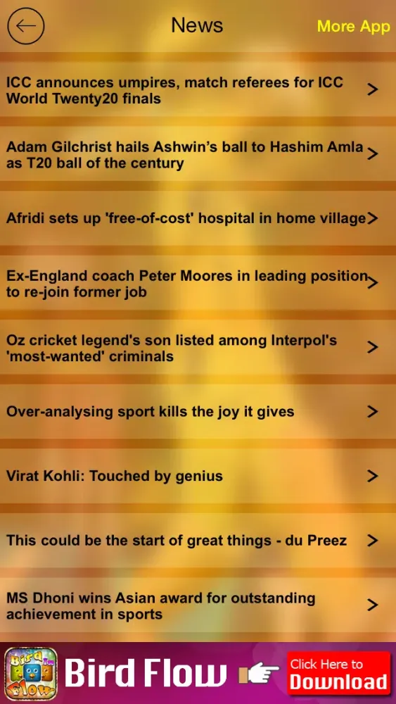 Chennai Super Kings IPL-2014 Screenshots