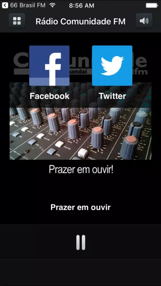 Capturas de tela do Rádio Comunidade FM