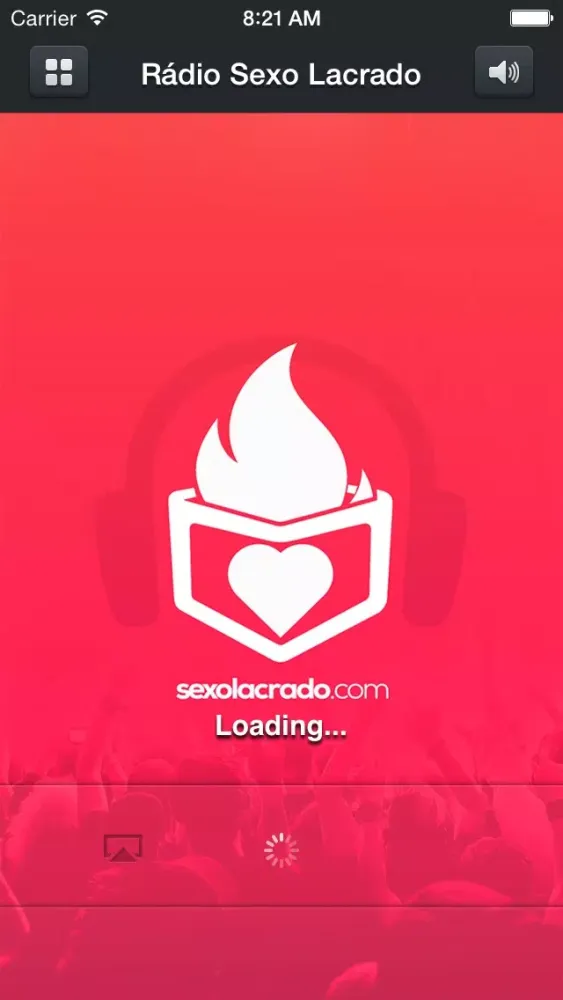 Tangkapan skrin Rádio Sexo Lacrado