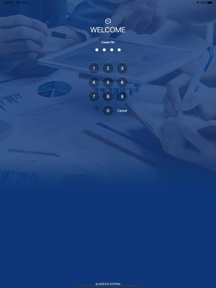 Ảnh chụp màn hình của CIC System iPad 