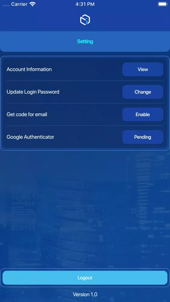 Ảnh chụp màn hình của CIC System