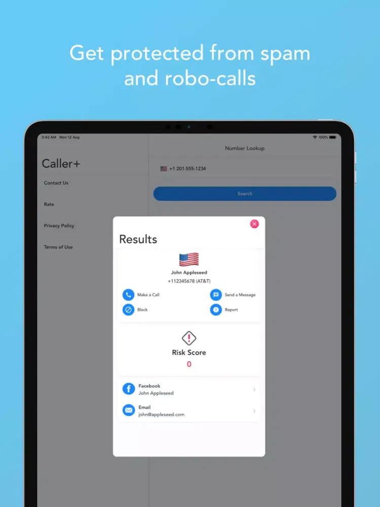 Скриншоты Number Finder: Caller+ iPad 
