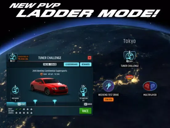 Ảnh chụp màn hình của Racing Rivals iPad 
