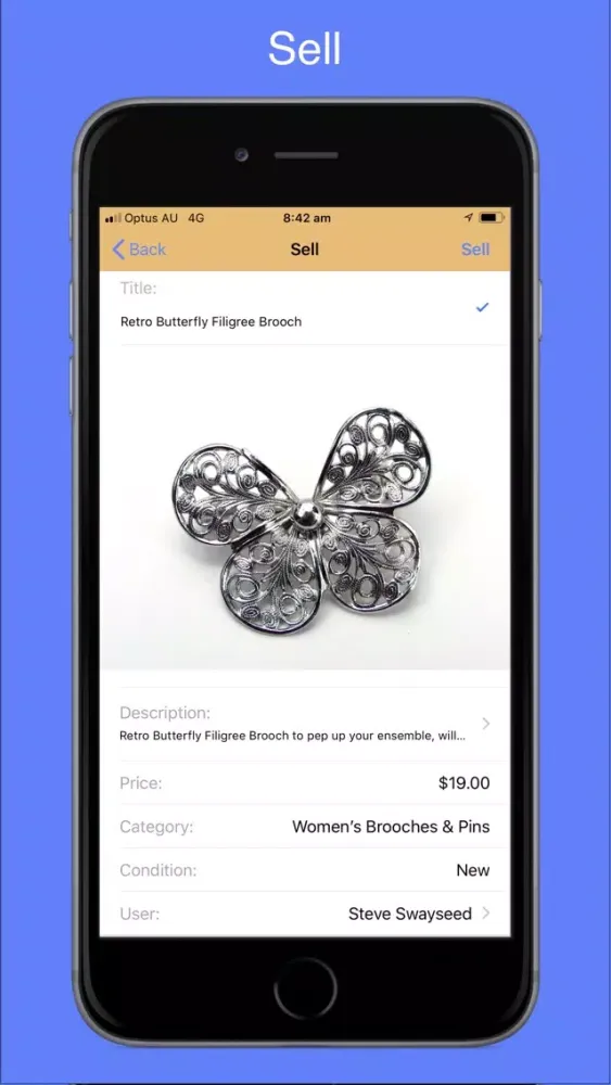 ภาพหน้าจอของ Swayswap