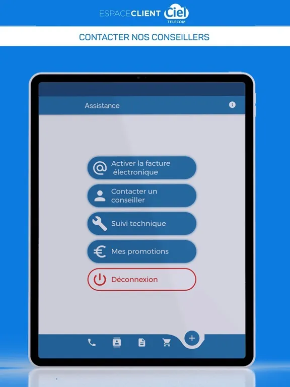 Ciel Telecom Espace Client iPad  Screenshots
