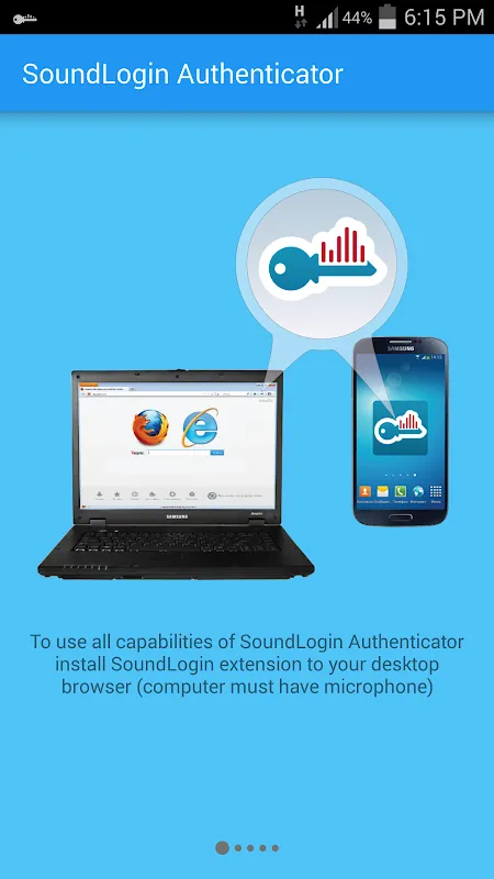 SoundLogin Authenticator Screenshots