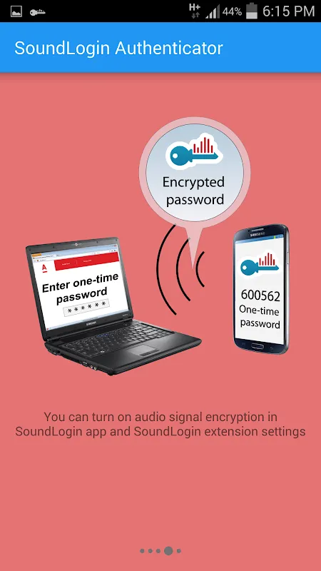 SoundLogin Authenticator Screenshots