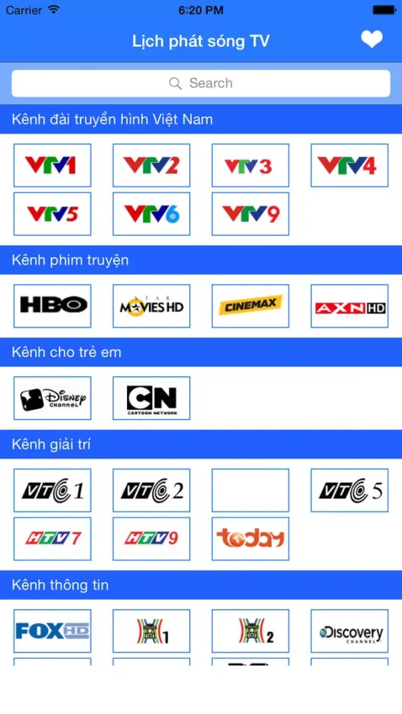 Captures d'écran de TV Calendar