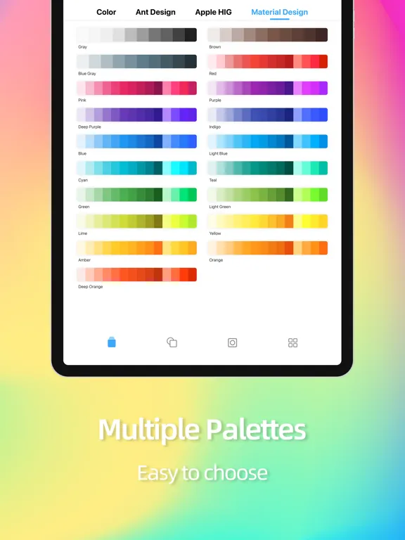 Capturas de tela do Color Palette - Color schemes iPad 