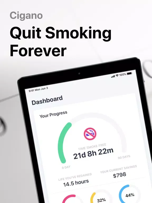 تصاویر Cigano: Quit Smoking Challenge iPad 
