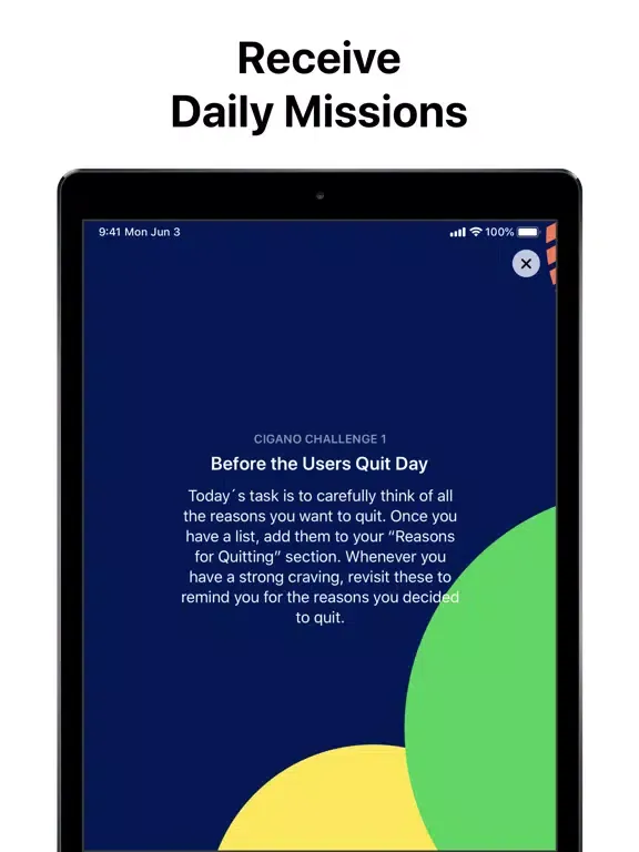 تصاویر Cigano: Quit Smoking Challenge iPad 
