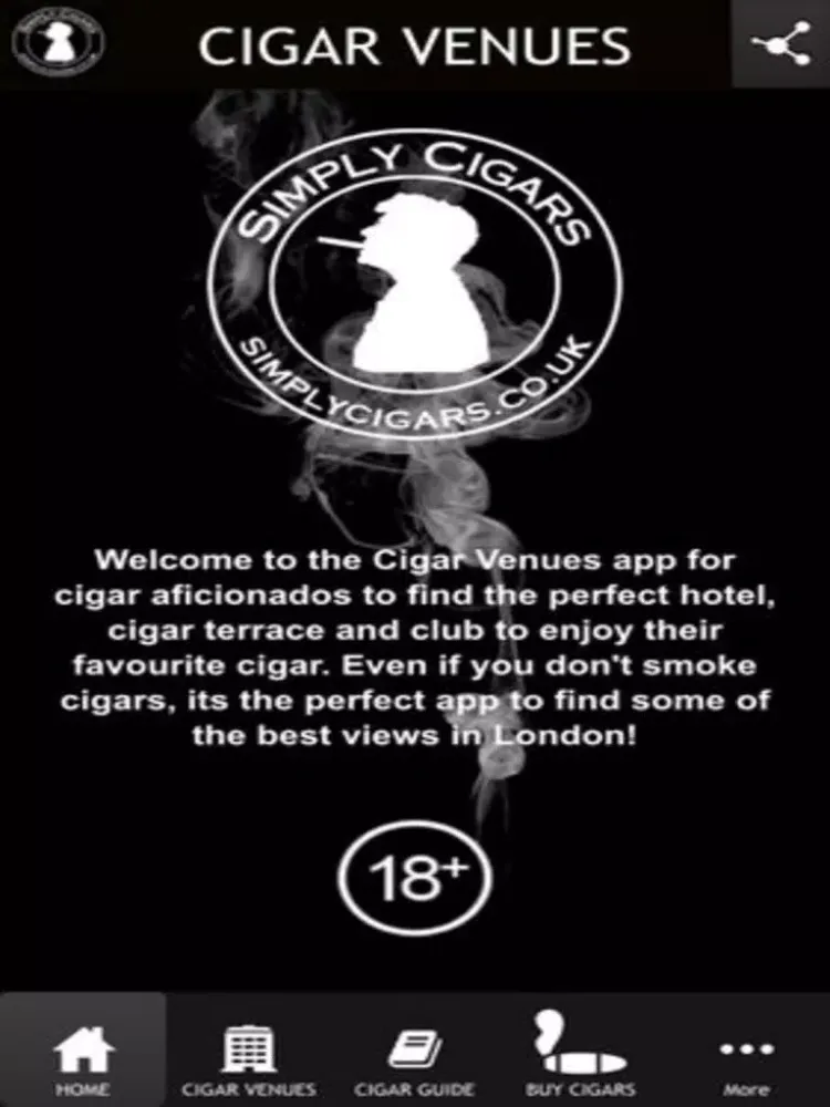 Cigar Venues iPad  스크린샷