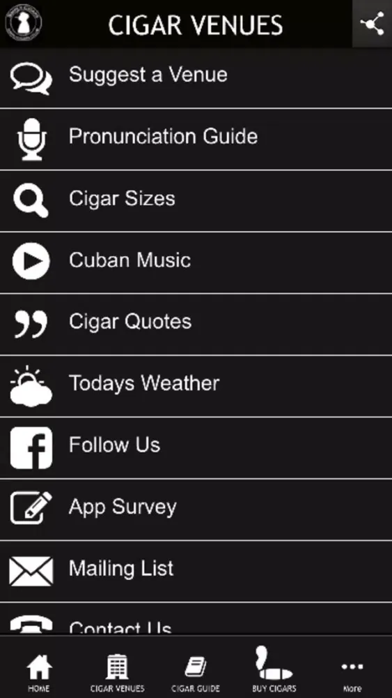 Cigar Venues 스크린샷