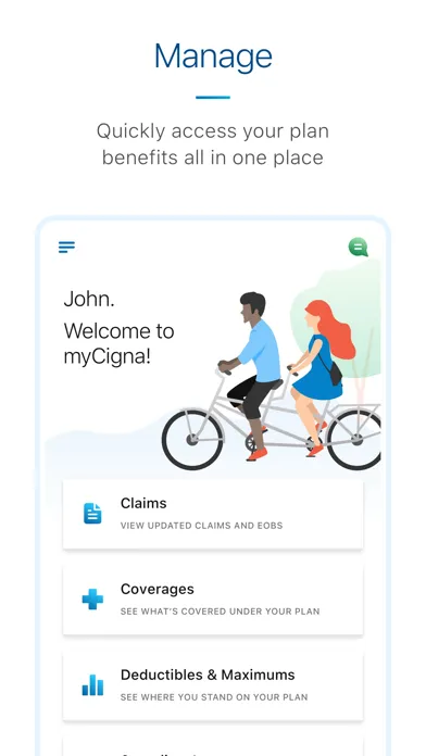 myCigna Screenshots