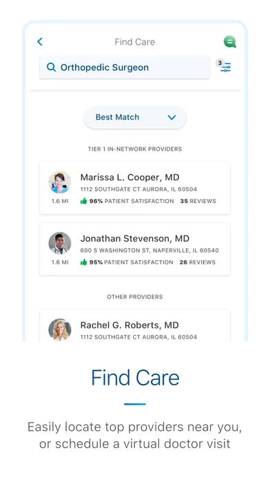 myCigna Screenshots