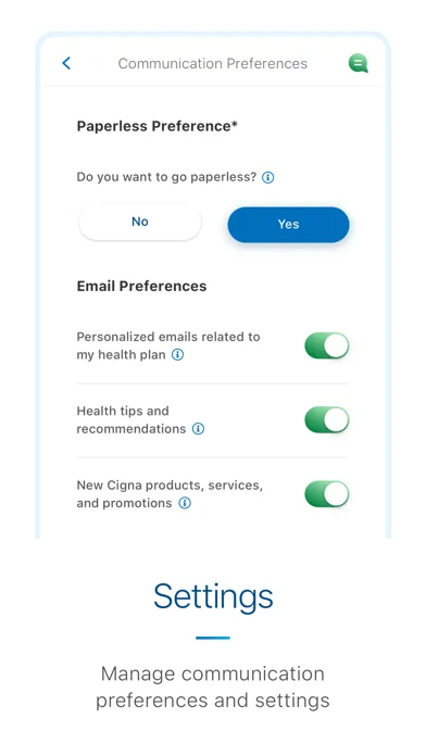 myCigna Screenshots