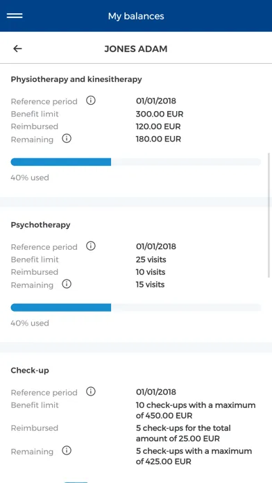 Capturas de tela do Cigna Health Benefits