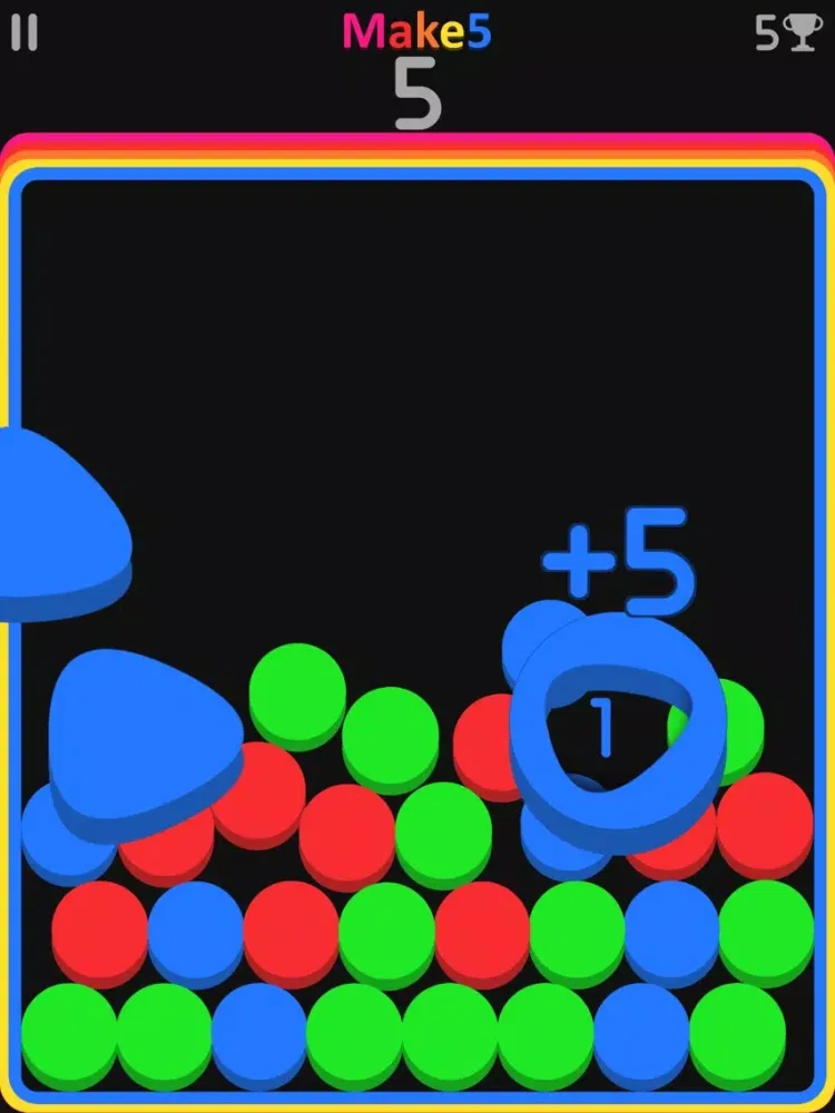 Ảnh chụp màn hình của Make Five! iPad 