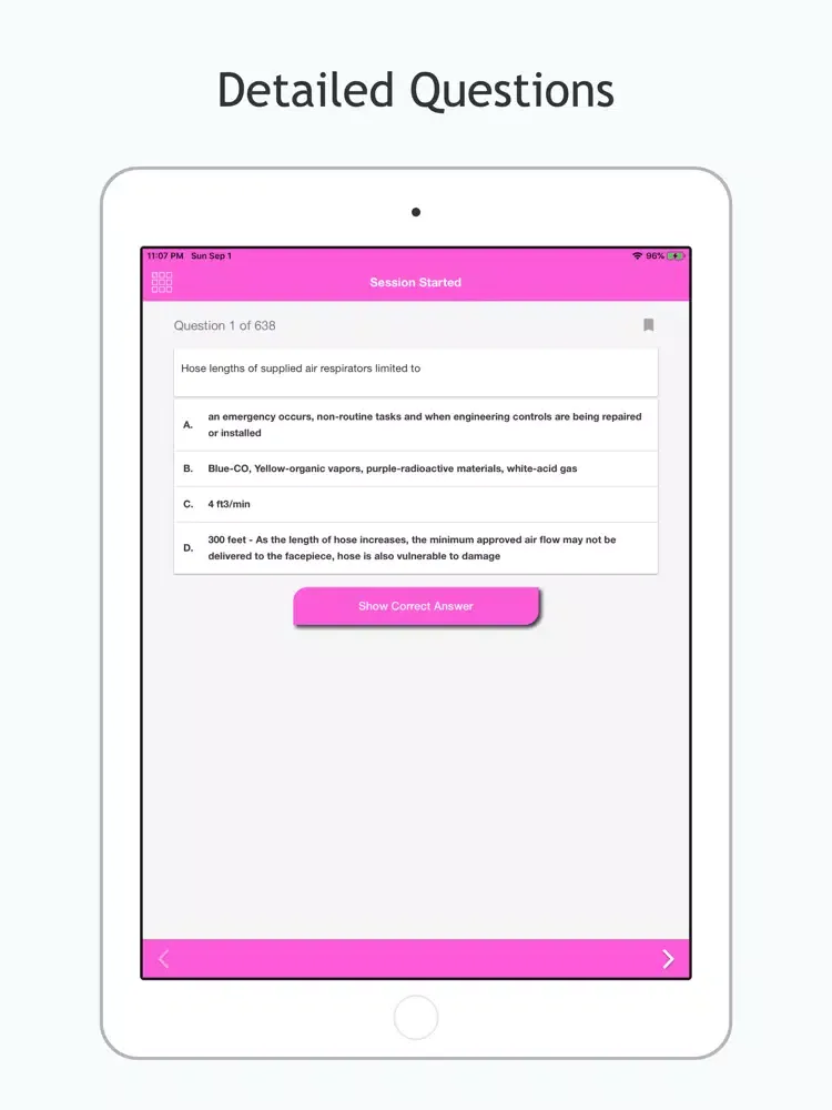 CIH Test Prep iPad  Screenshots