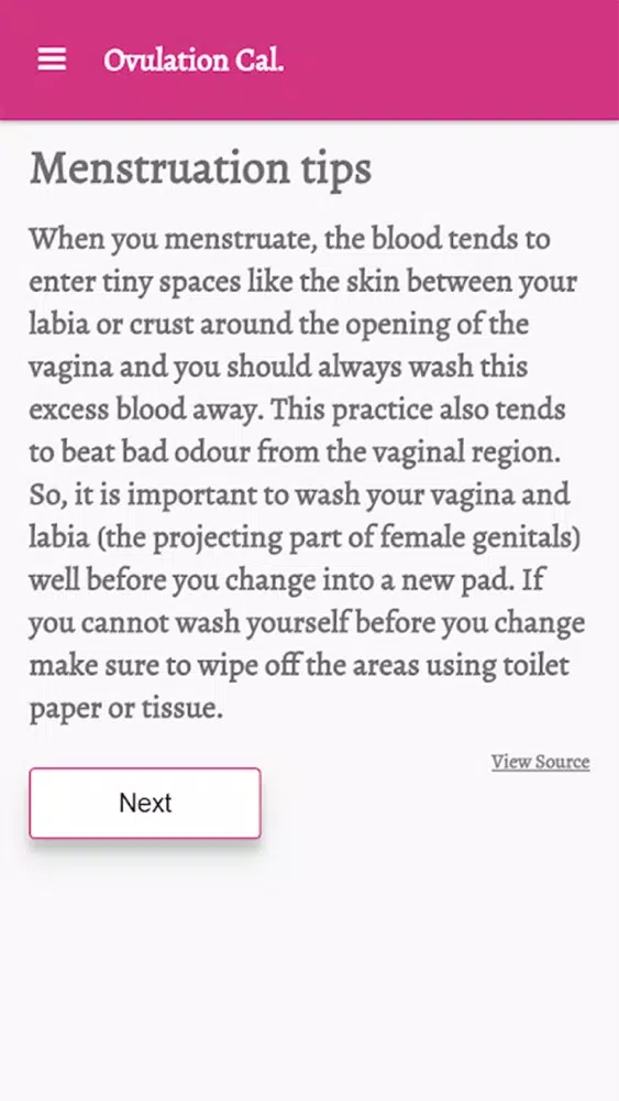 Ezee Ovulation Predictor Screenshots