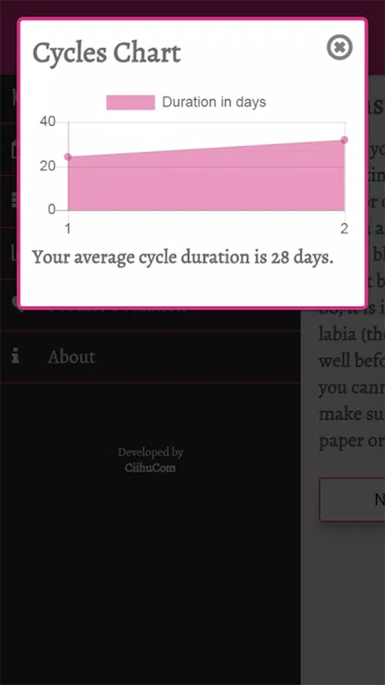 Ezee Ovulation Predictor Screenshots