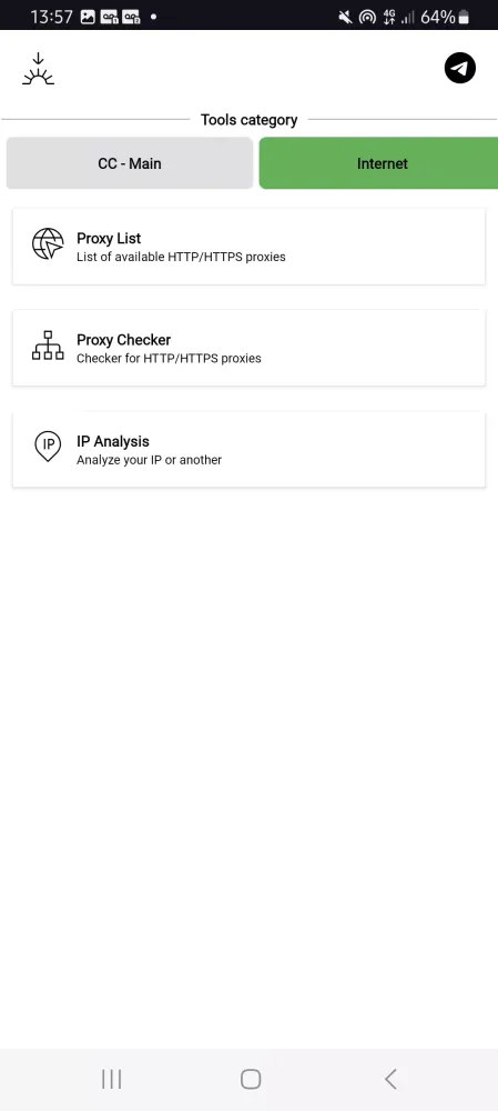 Credit card tools - Bin Check Screenshots