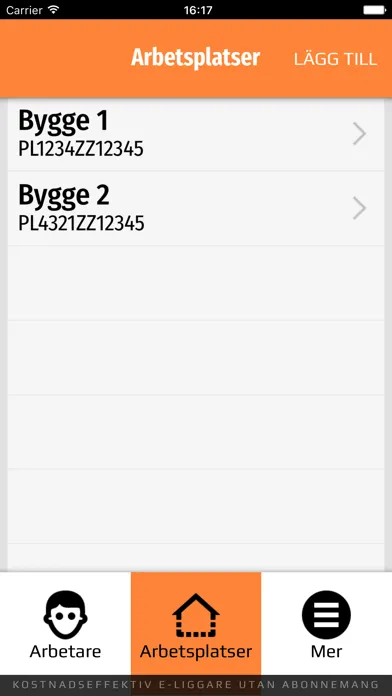 e-liggare Personalliggare bygg应用截图