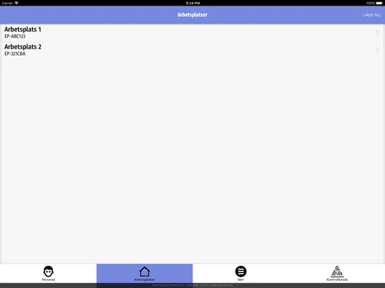 ep-liggare Personalliggare iPad  سکرین شاٹس