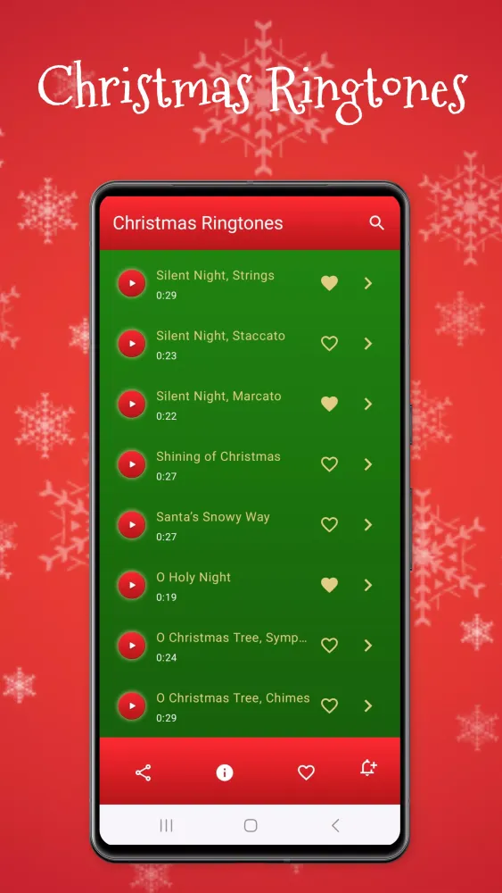 Capturas de tela do Christmas Ringtones