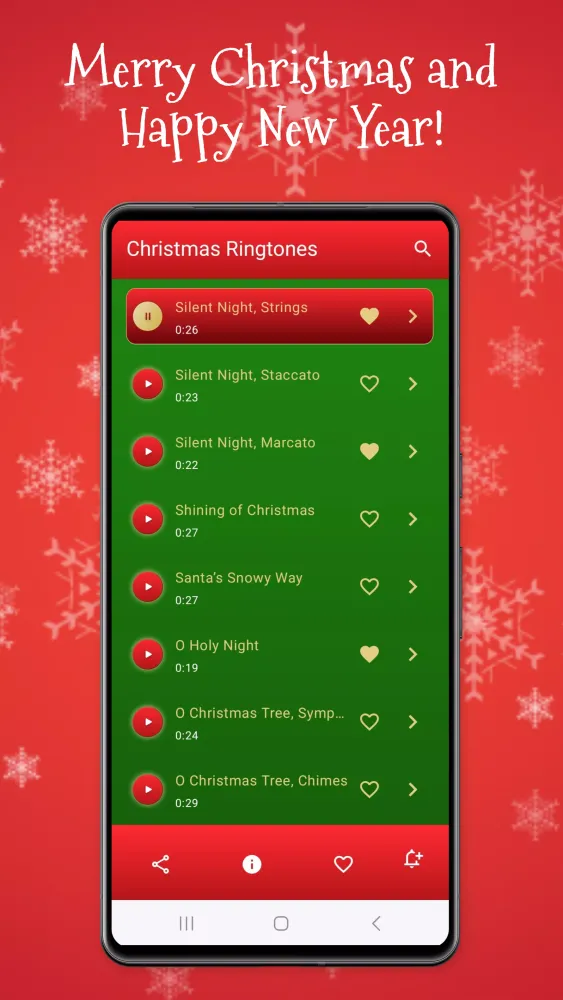 Capturas de tela do Christmas Ringtones